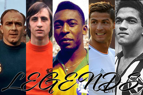 Soccer Legends - Pelé, Ronaldo, Cruyff, Di Stefano and Garrincha