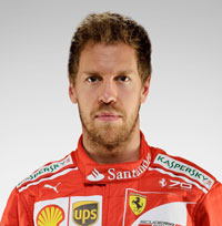 Sebastian Vettel F1 Driver for Ferrari