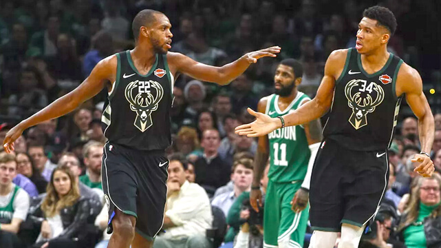 Giannis Antetokounmpo and Khris Middleton - Milwaukee Bucks